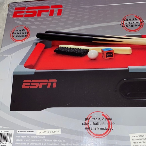 ESPN Table Too Pool Table - Picture 3 of 4